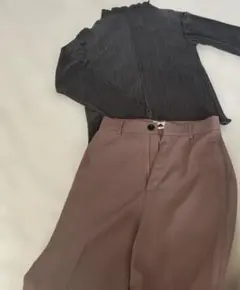 クラシカルエルフキャンディー スリーブ プリーツ メロー トップス＆ワイドパンツ