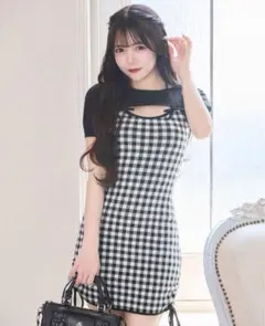 ミシェルマカロン ショートボレロアンサンブルギンガムワンピ - メルカリ