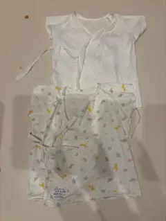 ファミリア　新生児　ベビー短肌着2点セット 50-60cm