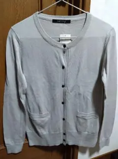 新品未使用　Lugnoncure グレー 長袖カーディガン M