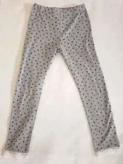 パンツ 120cm 灰色 星柄 綿 長ずぼん ズボン ボトムス 女の子 キッズのサムネイル
