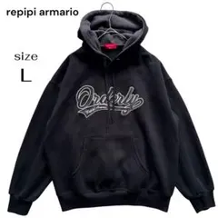 repipi armario レピピアルマリオ プルオーバー パーカー 黒 Lのサムネイル
