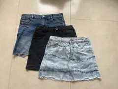 ZARA デニムスカート3点セット