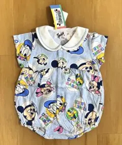 ディズニーベビー ロンパース 70cm 水色