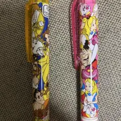 プリンセス　美女と野獣シャープペン　不思議の国のアリスボールペン 2本セット