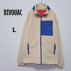BIVOUAC/ボアジャケット/フリースジャケット/L/ビバーク/アウトドア/青