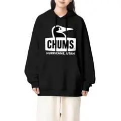 新品CHUMS ブラック パーカー （S-XXXLサイズ対応）