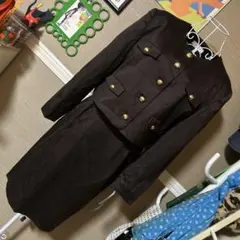 レトロ古着 バブリー ノーカラージャケット&スカート ヴィンテージ 古着 未使用