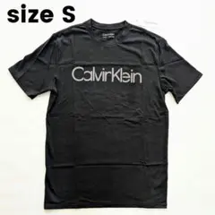 【海外限定品】カルバンクライン Tシャツ S ブラック 男女兼用 黒 半袖 人気