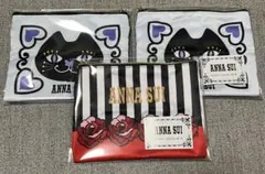ANNA SUI ファスナー スクエアポーチ 3点セット　ガチャのサムネイル