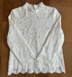 【値下げ中】【未使用品】【美品】トップス　カットソー　ブラウス　シャツ　総レース