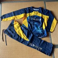 シャカシャカ ピステ上下 ネイビー/イエロー