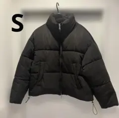 Loose オーバーショート ダブルジップ ハイネック 中綿ジャケット