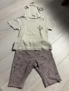 スヌーピー　フード付きTシャツとパンツセット 100cm
