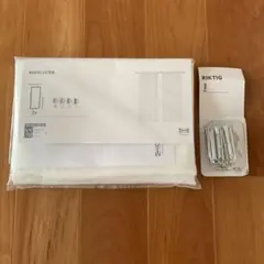 IKEA レースカーテン ASKKLOCKA 145x133cm 1枚 金具付きのサムネイル