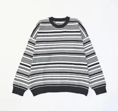 VICTIM BIG BORDER KNIT / ボーダー ニットのサムネイル