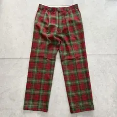 vintage チェックパンツ 古着 スラックス USED