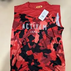 ACTIVEM レッド カモフラージュ アンダーシャツ 新品未使用タグ付き