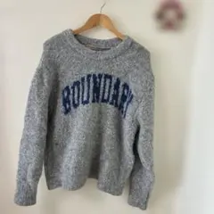 サマンサモスモスセーター　ロゴ入り