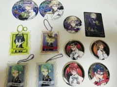 ツイステッドワンダーランド缶バッジ　アクリルキーホルダーセットラバーキーホルダー