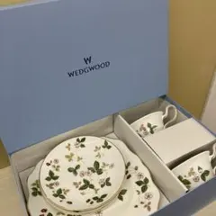 《美品》ウェッジウッド ワイルドストロベリー ハニーセット