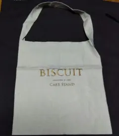 BISCUIT ロゴ 布トートバッグ エコバッグ ナチュラル フレンチ　新品