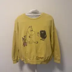 ムーミン 北欧テイスト スウェット トレーナー リトルミイ スティンキー 黄色