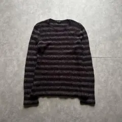 archive grunge shaggy knit y2k purple