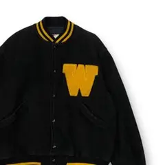 【80s】BUTWIN バトウィン アワードジャケット オールブラック USA製 80s】米国製 BUTWIN バトウィン オールレザー スタジャン