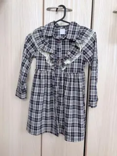 axes femme kids チェック柄ワンピース