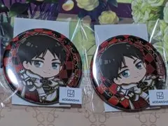 進撃の巨人 チェスStyle まるくじ　ちびキャラver.　エレン缶バッジ