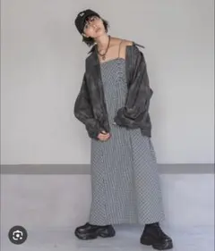 PAGEBOY アソートチェックキャミワンピース