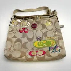 COACH カラフル装飾 ショルダーバッグ