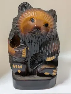 木製クマの置物