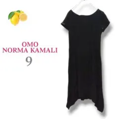 2『ノーマカマリ』ミニワンピース ブラック アシンメトリー【M】フレア 薄手