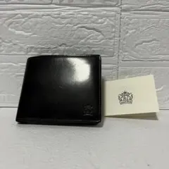 未使用品 Elethaエレザ レザー ２つ折り財布ミニ財布 日本製 ブラックのサムネイル
