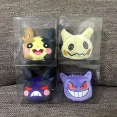 ポケモン　フェイスぬいぐるみ　ヘアクリップ　4種セット