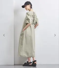Spick and Span ローンティアードマキシワンピース ブラウン - メルカリ
