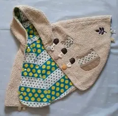 リバーシブルポンチョ　フリーサイズ　ブランシェス