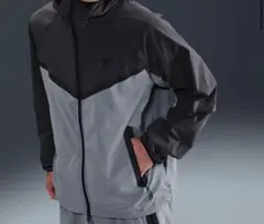 【新品未使用】NIKE ナイキ　テック　ナイロン　ジャケット　M 黒×グレー