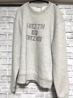 新品　未使用　ZARA ザラ トレーナー スウェット 裏起毛 ライトグレー
