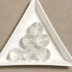 《お裾分け・天然石》ブラジル水晶 12㍉玉6粒①【2点目以降150円引】