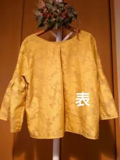 七分袖　ブラウス　GU