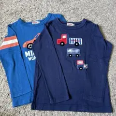 ミキハウス　2枚セット　ロンT 長袖　　車