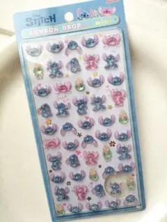 正規品　ボンボンドロップシール　ミニ スティッチ　ディズニー