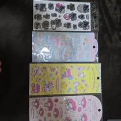 サンリオキャラクターストーン シールなど4点セット