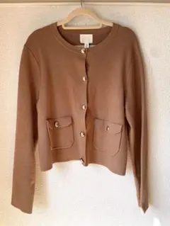 H&M ブラウン 長袖カーディガンジャケット