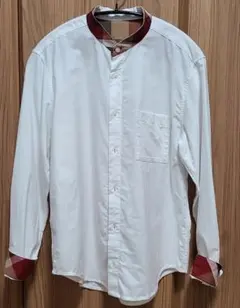 【極貴重品】ブラックレーベル・クレストブリッジ スタンドカラー長袖シャツM