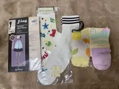 【新品未使用】レディースソックス&タイツ　5点セット