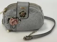 【未使用】nicole lee ファー ショルダーバッグ　グレー